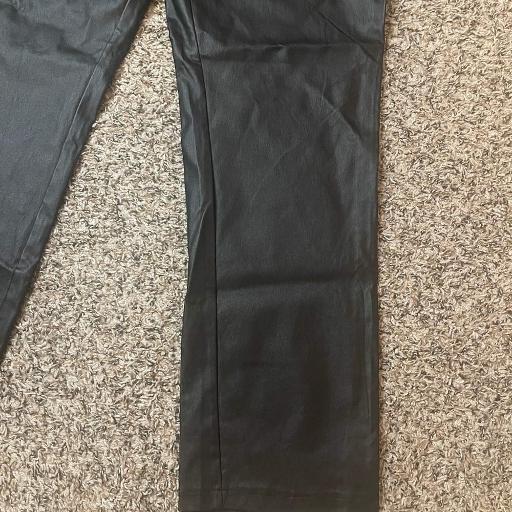 New York & Company Black Faux Leather Leggings Women’s Size XXL 2X New With Tags - Picture 3 of 13